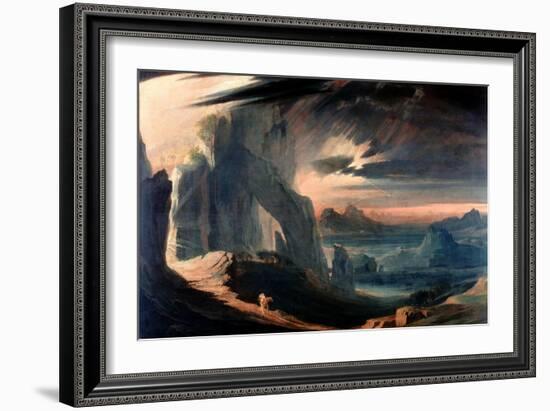 The Expulsion of Adam and Eve from Paradise, 1823-27-John Martin-Framed Giclee Print