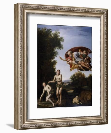 The Expulsion of Adam and Eve-Domenichino-Framed Giclee Print