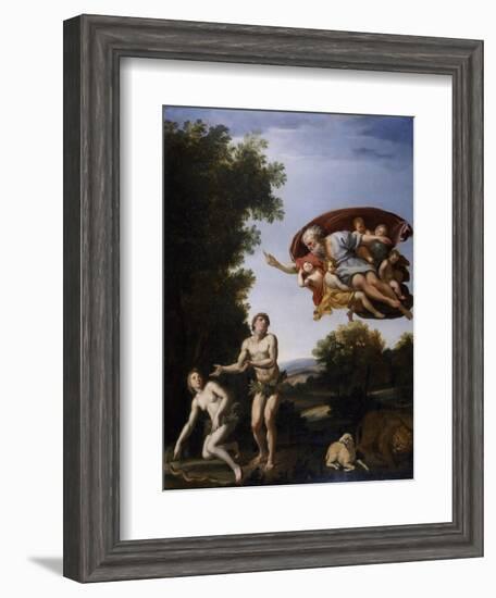 The Expulsion of Adam and Eve-Domenichino-Framed Giclee Print