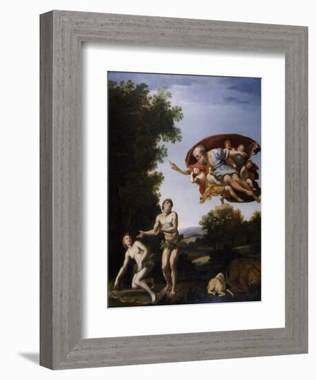 The Expulsion of Adam and Eve-Domenichino-Framed Giclee Print