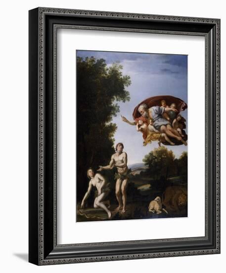 The Expulsion of Adam and Eve-Domenichino-Framed Giclee Print