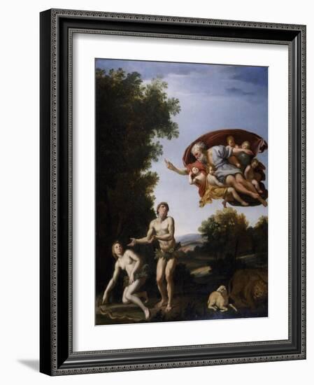 The Expulsion of Adam and Eve-Domenichino-Framed Giclee Print