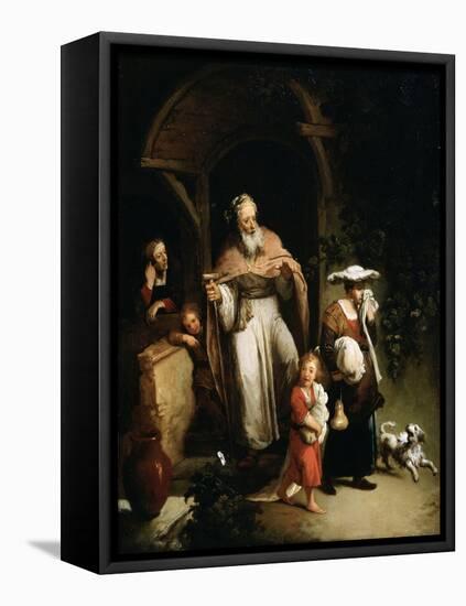 The Expulsion of Hagar, 18th Century-null-Framed Premier Image Canvas