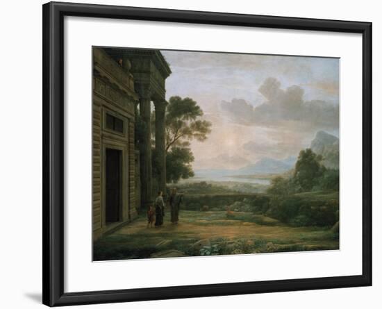 The Expulsion of Hagar and Ismael, 1668-Claude Lorraine-Framed Giclee Print