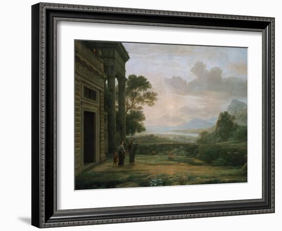 The Expulsion of Hagar and Ismael, 1668-Claude Lorraine-Framed Giclee Print