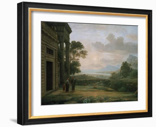 The Expulsion of Hagar and Ismael, 1668-Claude Lorraine-Framed Giclee Print