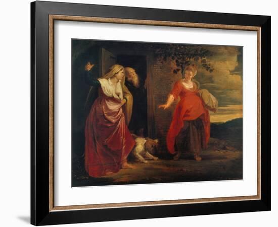 The Expulsion of Hagar-Peter Paul Rubens-Framed Giclee Print