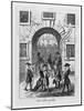 The Exterior of Fleet Prison with Debtor's Grate-null-Mounted Art Print