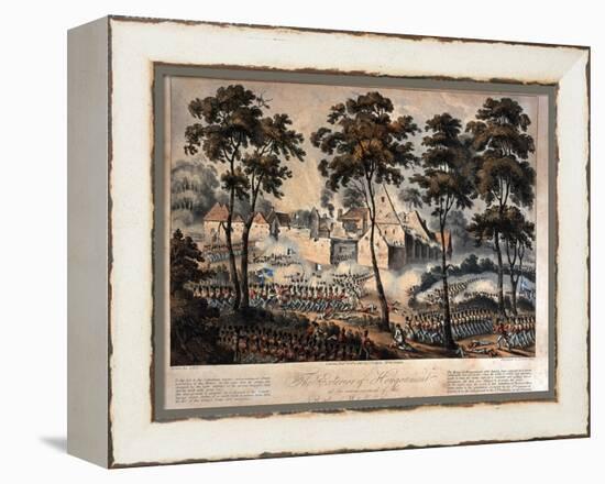 The Exterior of Hougoumont at the Commencement of the Battle of Waterloo, 18th June 1815,…-null-Framed Premier Image Canvas