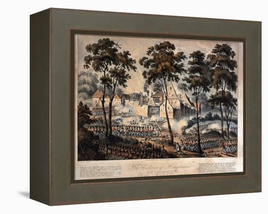 The Exterior of Hougoumont at the Commencement of the Battle of Waterloo, 18th June 1815,…-null-Framed Premier Image Canvas