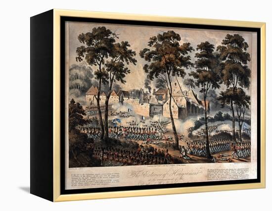 The Exterior of Hougoumont at the Commencement of the Battle of Waterloo, 18th June 1815,…-null-Framed Premier Image Canvas