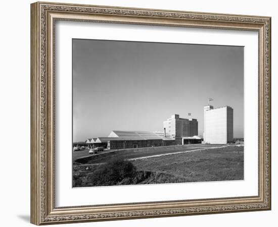 The Exterior of Spillers Animal Foods Mill, Gainsborough, Lincolnshire, 1962-Michael Walters-Framed Photographic Print