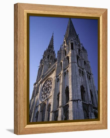 The Exterior of the Christian Cathedral, Chartres, Eure Et Loir, Centre, France-Jonathan Hodson-Framed Premier Image Canvas