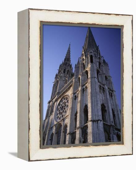 The Exterior of the Christian Cathedral, Chartres, Eure Et Loir, Centre, France-Jonathan Hodson-Framed Premier Image Canvas