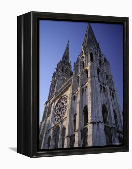 The Exterior of the Christian Cathedral, Chartres, Eure Et Loir, Centre, France-Jonathan Hodson-Framed Premier Image Canvas