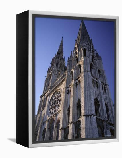 The Exterior of the Christian Cathedral, Chartres, Eure Et Loir, Centre, France-Jonathan Hodson-Framed Premier Image Canvas