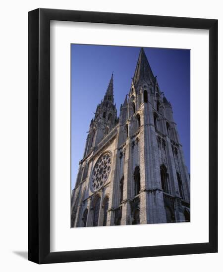 The Exterior of the Christian Cathedral, Chartres, Eure Et Loir, Centre, France-Jonathan Hodson-Framed Photographic Print