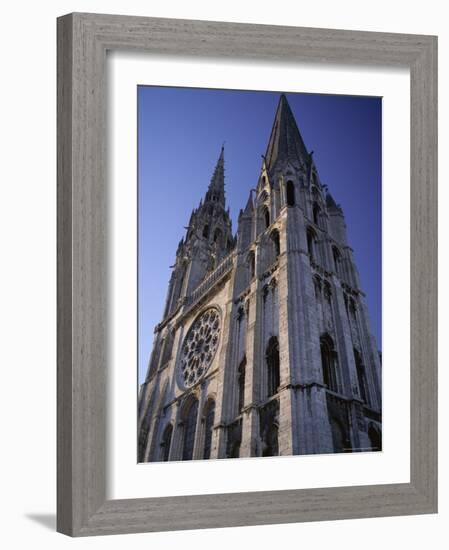 The Exterior of the Christian Cathedral, Chartres, Eure Et Loir, Centre, France-Jonathan Hodson-Framed Photographic Print