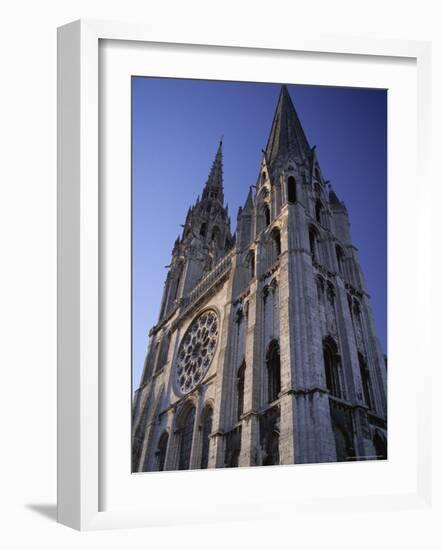 The Exterior of the Christian Cathedral, Chartres, Eure Et Loir, Centre, France-Jonathan Hodson-Framed Photographic Print