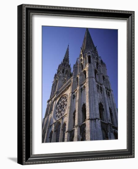 The Exterior of the Christian Cathedral, Chartres, Eure Et Loir, Centre, France-Jonathan Hodson-Framed Photographic Print