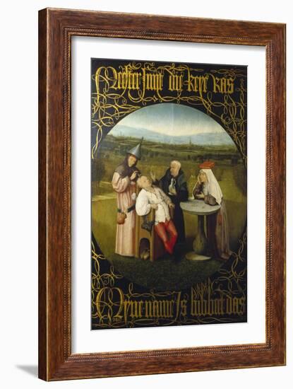 The Extraction of the Stone of Madness (The Cure of Folly), ca. 1490-Hieronymus Bosch-Framed Giclee Print