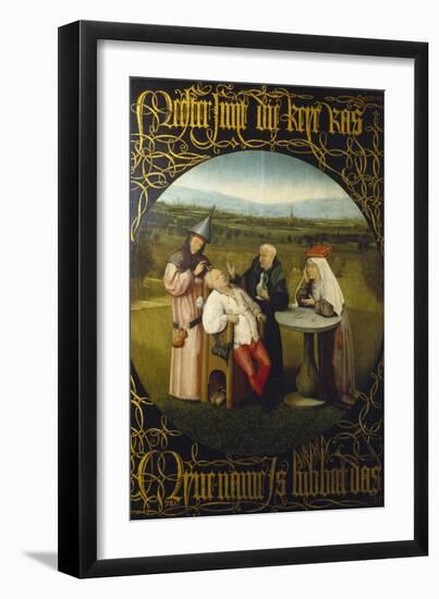 The Extraction of the Stone of Madness (The Cure of Folly), ca. 1490-Hieronymus Bosch-Framed Giclee Print