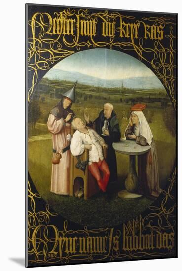 The Extraction of the Stone of Madness (The Cure of Folly), ca. 1490-Hieronymus Bosch-Mounted Giclee Print