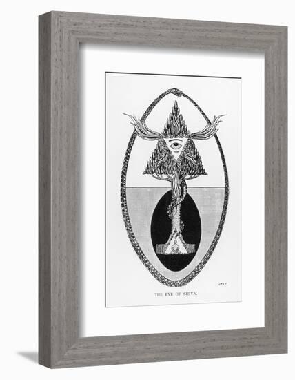 The Eye of Shiva a Magical Protective Sign of the Indians-J.f.c. Fuller-Framed Photographic Print