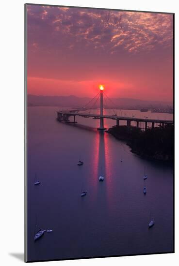 The Eye - Sunrise Special East Bay Bridge Boat Harbor Oakland Bay Area-Vincent James-Mounted Photographic Print