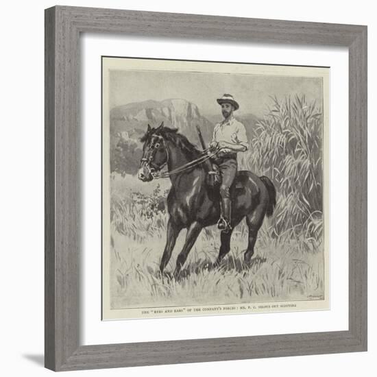 The Eyes and Ears of the Company's Forces, Mr F C Selous Out Scouting-null-Framed Giclee Print