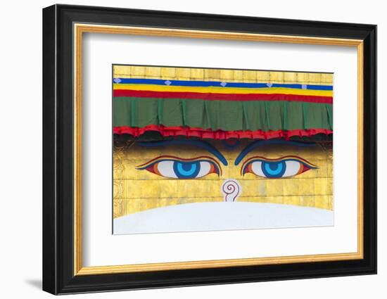 The Eyes of Boudhanath (Boudha Stupa), Kathmandu, Nepal-Keren Su-Framed Photographic Print