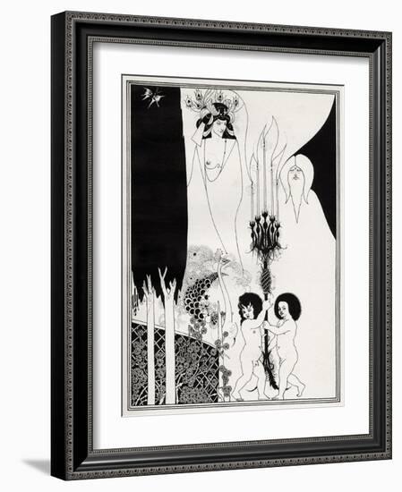 The Eyes of Herod-Aubrey Beardsley-Framed Giclee Print