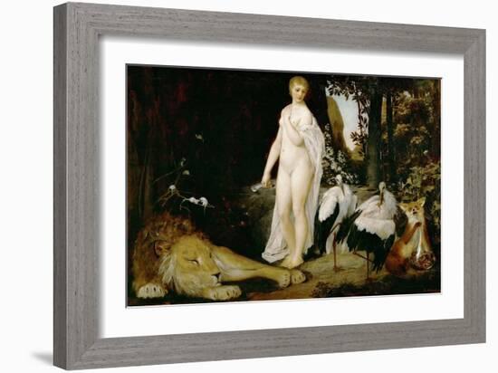 The Fable, 1883-Gustav Klimt-Framed Giclee Print