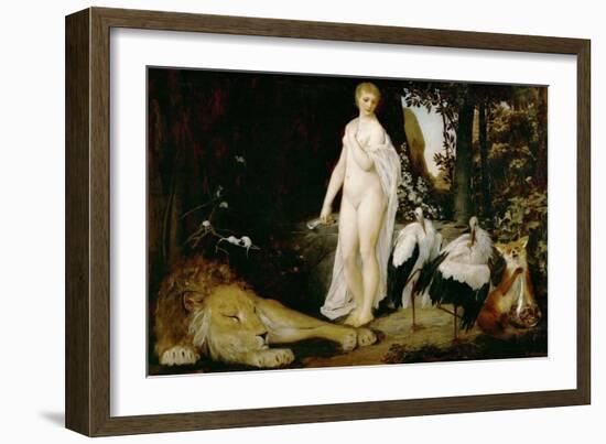 The Fable, 1883-Gustav Klimt-Framed Giclee Print