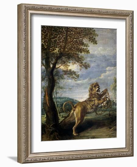 The Fable of the Lion and the Mouse-Frans Snyders-Framed Giclee Print