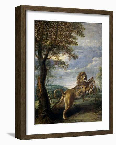 The Fable of the Lion and the Mouse-Frans Snyders-Framed Giclee Print