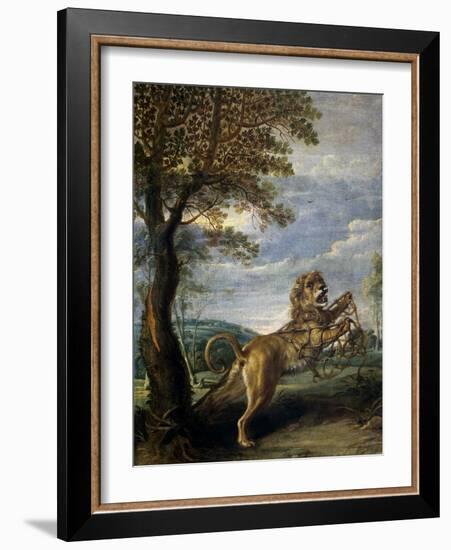 The Fable of the Lion and the Mouse-Frans Snyders-Framed Giclee Print