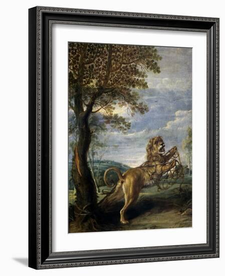 The Fable of the Lion and the Mouse-Frans Snyders-Framed Giclee Print