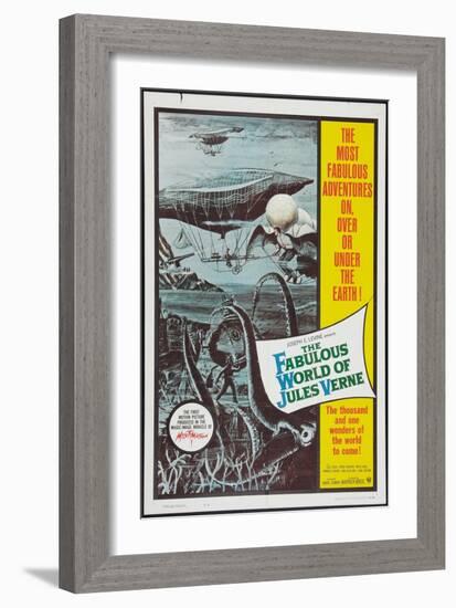 THE FABULOUS WORLD OF JULES VERNE, 1958-null-Framed Premium Giclee Print