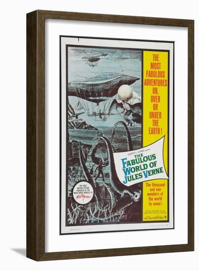 THE FABULOUS WORLD OF JULES VERNE, 1958-null-Framed Premium Giclee Print