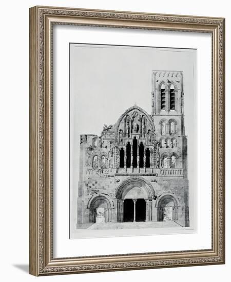 The Facade of La Madeleine De Vezelay-Eugène Viollet-le-Duc-Framed Giclee Print