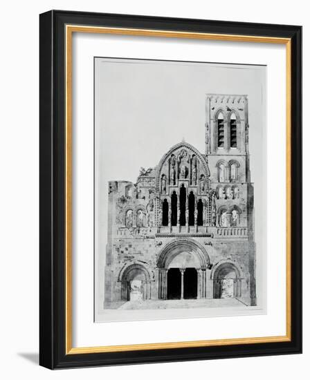 The Facade of La Madeleine De Vezelay-Eugène Viollet-le-Duc-Framed Giclee Print