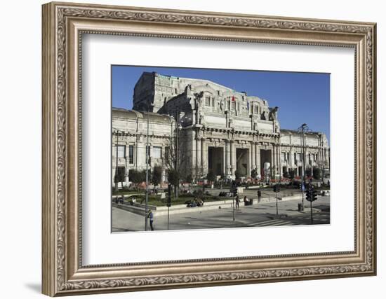 The Facade of Milan Central Railway Station (Milano Centrale)-Stuart Forster-Framed Photographic Print