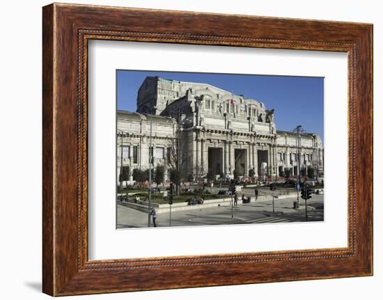 The Facade of Milan Central Railway Station (Milano Centrale)-Stuart Forster-Framed Photographic Print