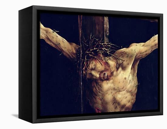 The Face of Christ, Detail from the Crucifixion from the Isenheim Altarpiece, circa 1512-16-Matthias Grünewald-Framed Premier Image Canvas