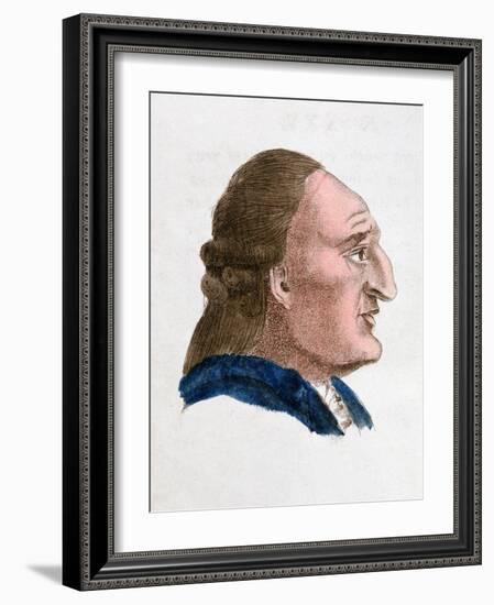 The Facial Characteristics of a Fiery, Passionate Tempered Person, 1808-Johann Kaspar Lavater-Framed Giclee Print