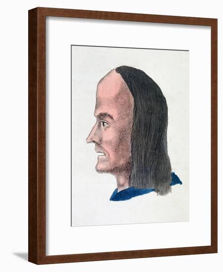 The Facial Characteristics of a Loafer, 1808-Johann Kaspar Lavater-Framed Giclee Print