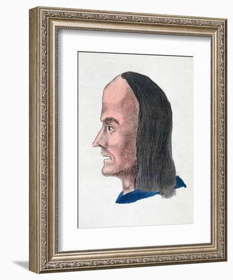 The Facial Characteristics of a Loafer, 1808-Johann Kaspar Lavater-Framed Giclee Print