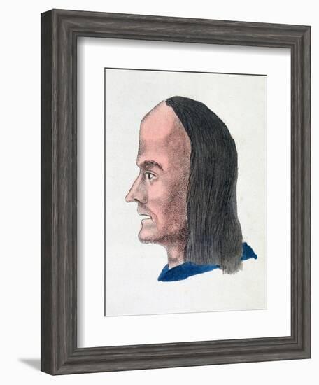 The Facial Characteristics of a Loafer, 1808-Johann Kaspar Lavater-Framed Giclee Print