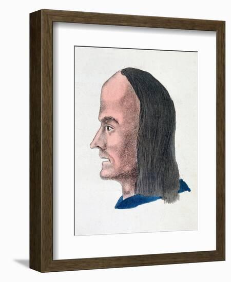 The Facial Characteristics of a Loafer, 1808-Johann Kaspar Lavater-Framed Giclee Print